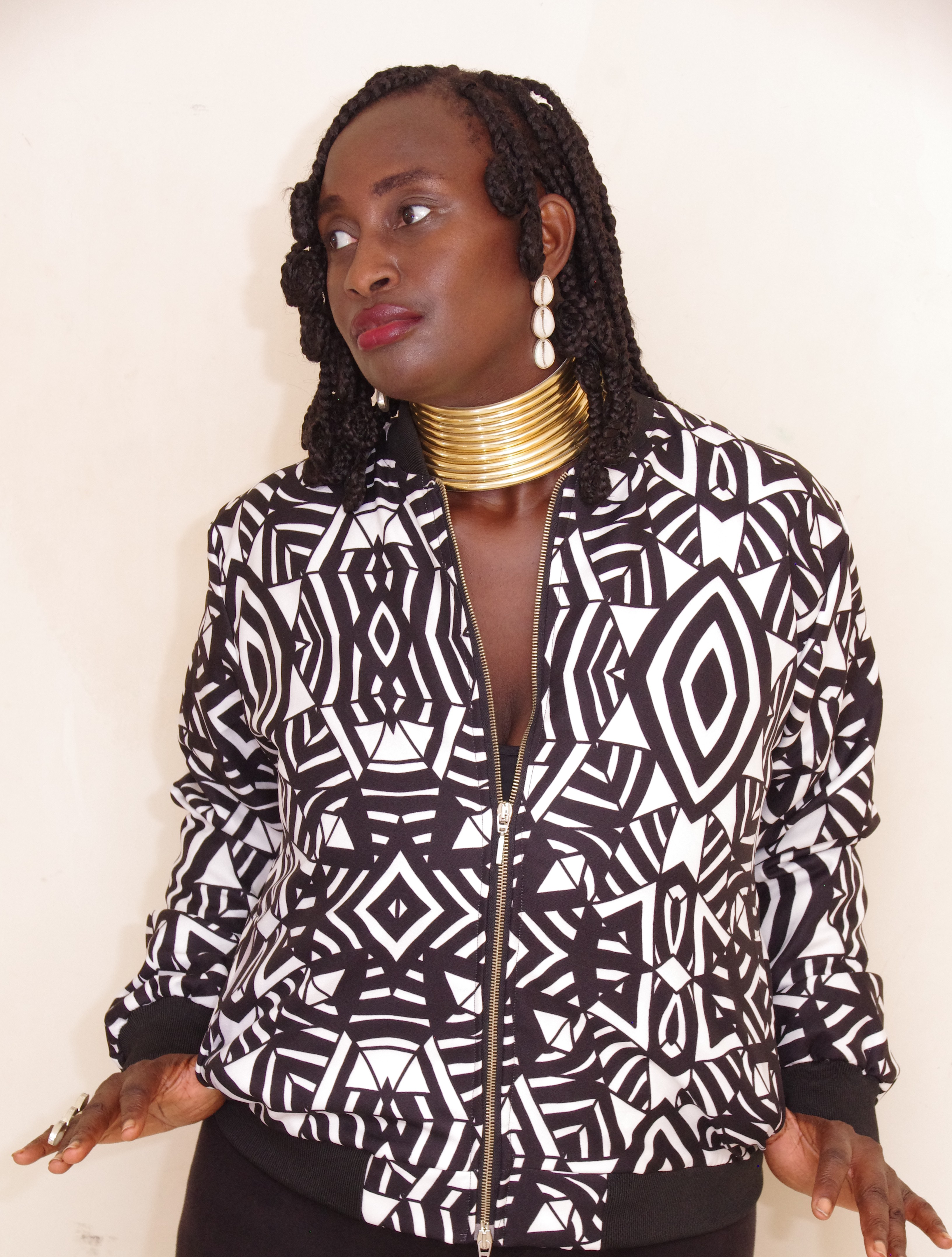Blouson Bomber Ethnique Chic décontracté